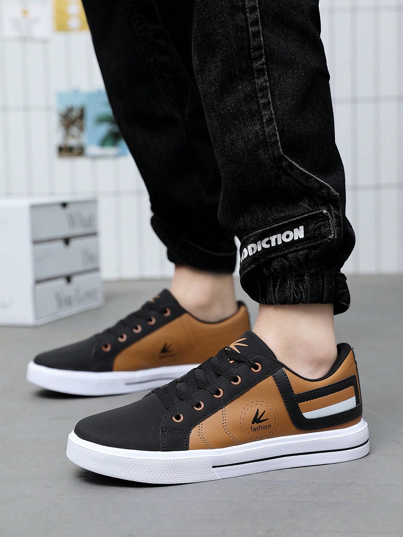P PRESTIGEVIBE Men's Low-Top Casual Canvas Sneakers Skateboard Shoes, Daily Commute Fashion Multicolor Sports Shoes, Match Leggings Outdoor Walking & Running Yellow