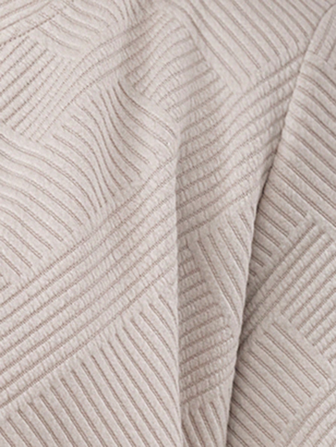 SHEIN LUNE Fashionable Casual Jacquard Knitted Khaki Jacket, Suitable For Commuting Khaki
