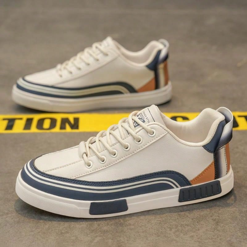 Men's Sport Shoes Summer New Leather Non-Slip Wear-Resistant Flat Comfortable Men's Skate Shoes Large Size 47 Outdoor Casual Men's Hiking Shoes Fashion Luxury Men's Flat Slip-On Sport Shoes Deodorizing Casual Leather Sport Men's Skateboard Shoes Beige