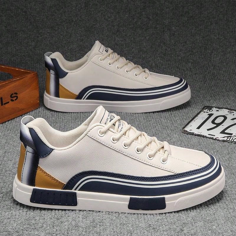 Men's Sport Shoes Summer New Leather Non-Slip Wear-Resistant Flat Comfortable Men's Skate Shoes Large Size 47 Outdoor Casual Men's Hiking Shoes Fashion Luxury Men's Flat Slip-On Sport Shoes Deodorizing Casual Leather Sport Men's Skateboard Shoes Beige