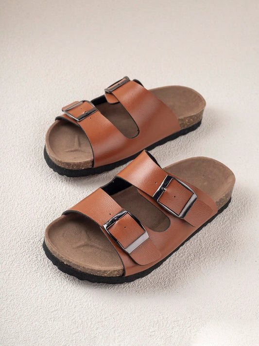 Comfortable, Lightweight And Versatile Children'S Fashion Slippers Brown