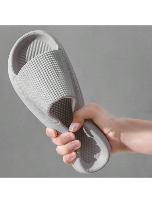 Indoor Anti-Odor Eva Slippers For Women/Men, Breathable, Non-Slip, Waterproof, Use For Home/Bathroom/Shower Grey