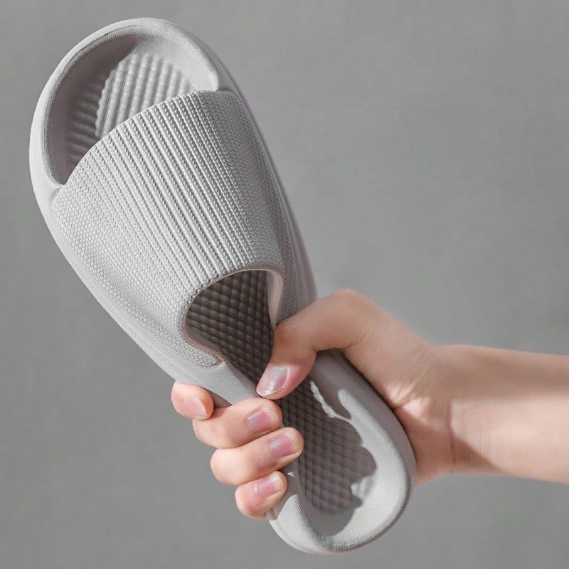 Indoor Anti-Odor Eva Slippers For Women/Men, Breathable, Non-Slip, Waterproof, Use For Home/Bathroom/Shower Grey