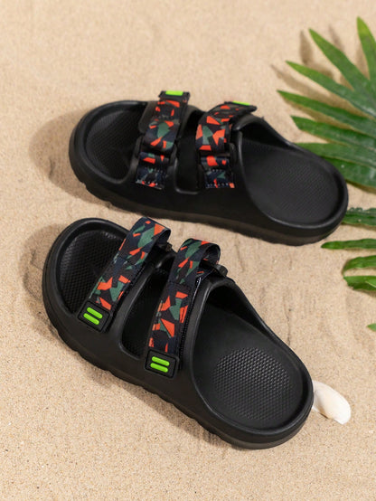 Boys' And Girls' New Style Eva Slip-On Sandals For Indoor And Outdoor Activities, 2024 Edition Orange