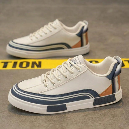Men's Sport Shoes Summer New Leather Non-Slip Wear-Resistant Flat Comfortable Men's Skate Shoes Large Size 47 Outdoor Casual Men's Hiking Shoes Fashion Luxury Men's Flat Slip-On Sport Shoes Deodorizing Casual Leather Sport Men's Skateboard Shoes Beige